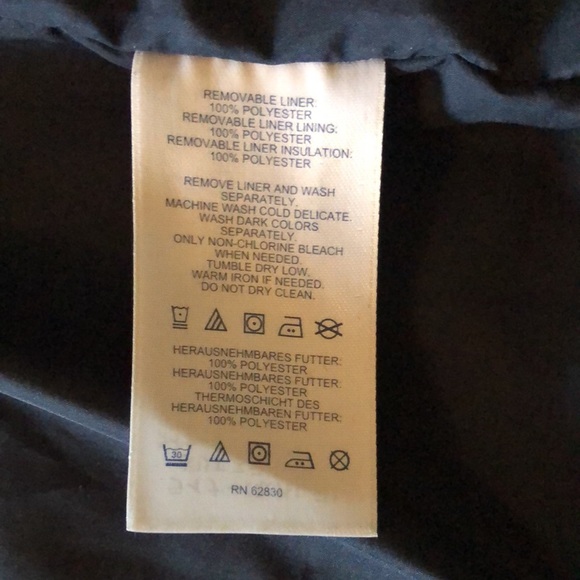 Lands End Navy Blue Liner Zip Jacket L - Picture 12 of 14